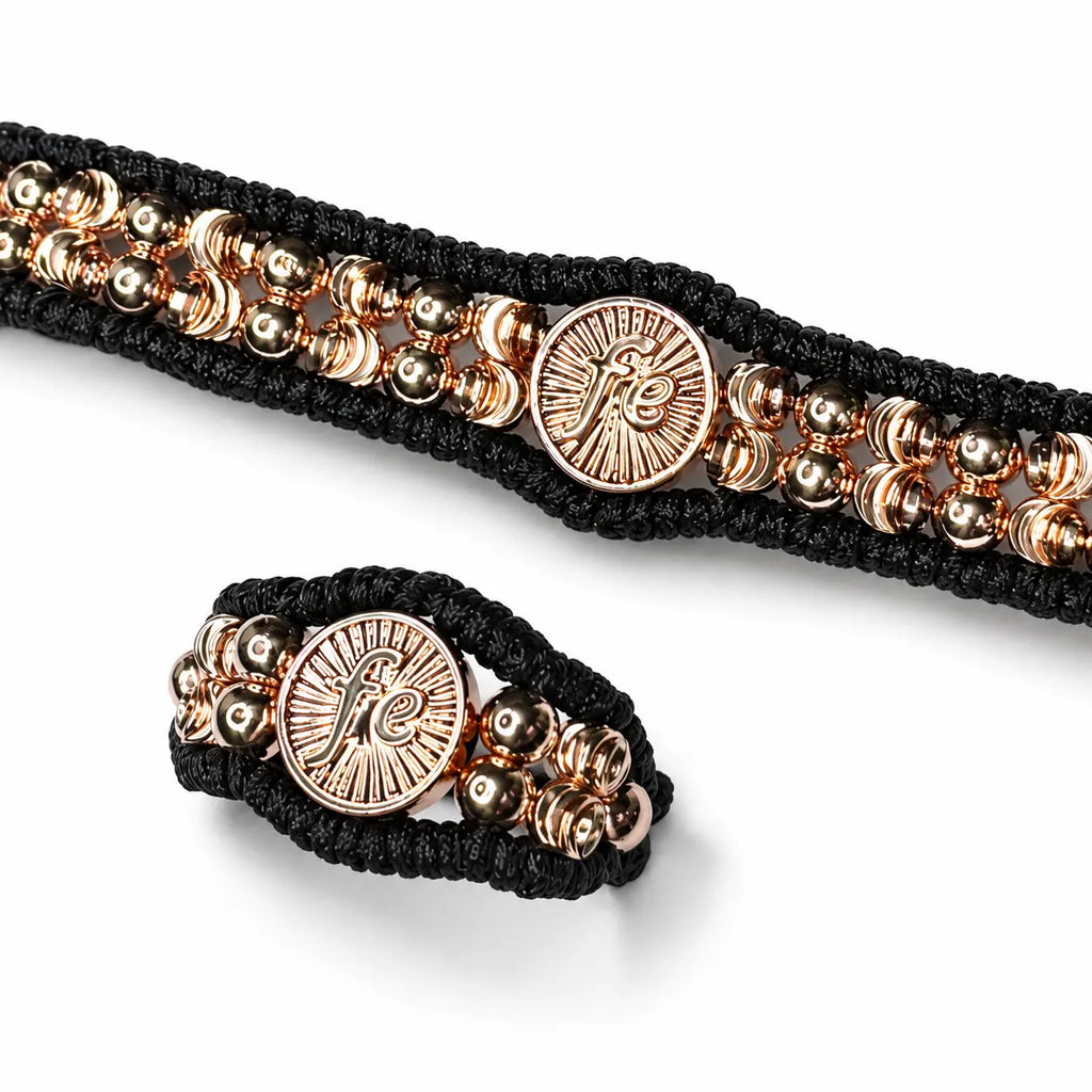 Set Pulsera + Anillo Tejido