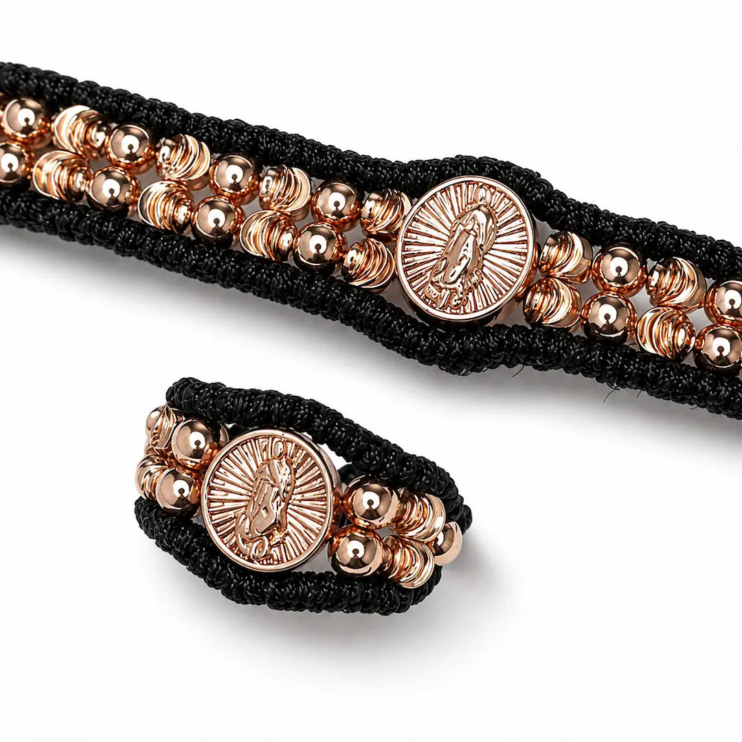 Set Pulsera + Anillo Tejido
